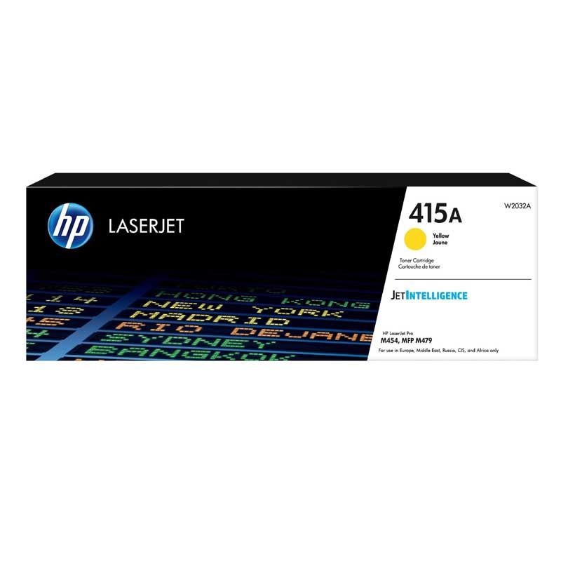 Cartouche de toner HP 415A jaune LaserJet originale / 2 100 pages W2032A