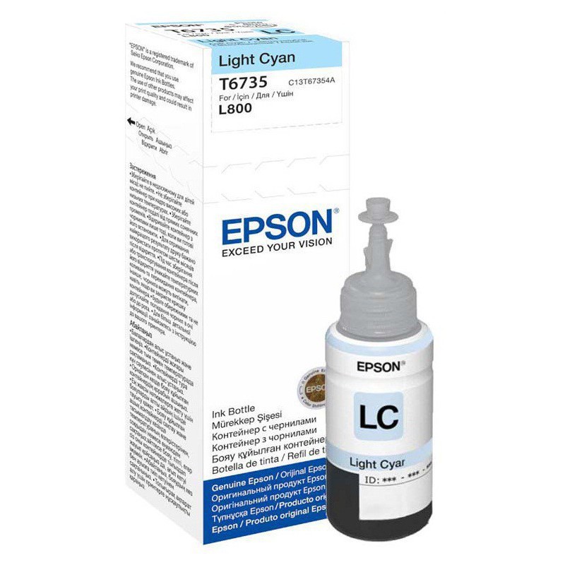 Bouteille d’encre Epson T6735 Light Cyan 70ml