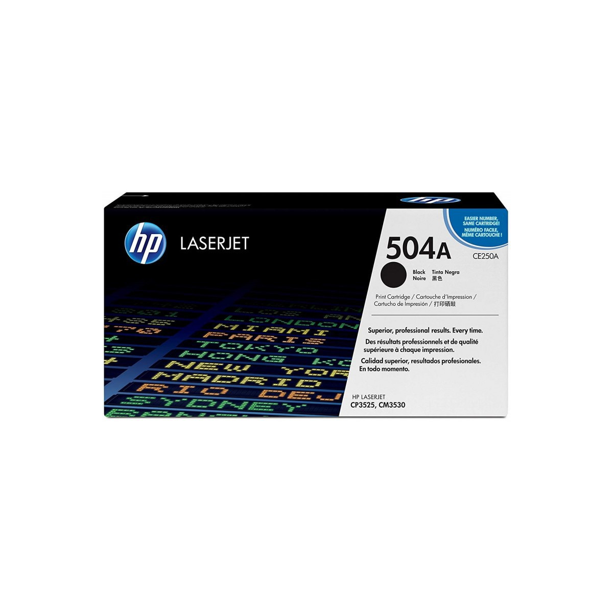 Toner Original HP LaserJet 504A / Noir