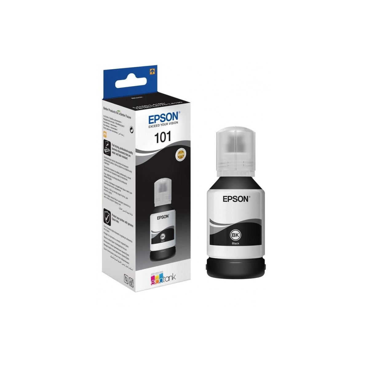 Bouteille d’encre Originale Epson EcoTank 101 / Noir