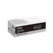 Pack 2 Toner Epson 0711 Noir Original