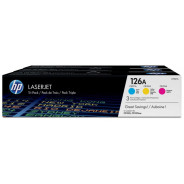 PACK DE 3 TONER ORIGINAL HP 126A / COULEURS