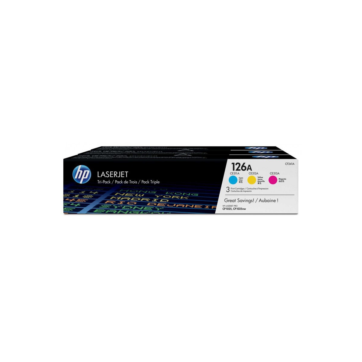 PACK DE 3 TONER ORIGINAL HP 126A / COULEURS