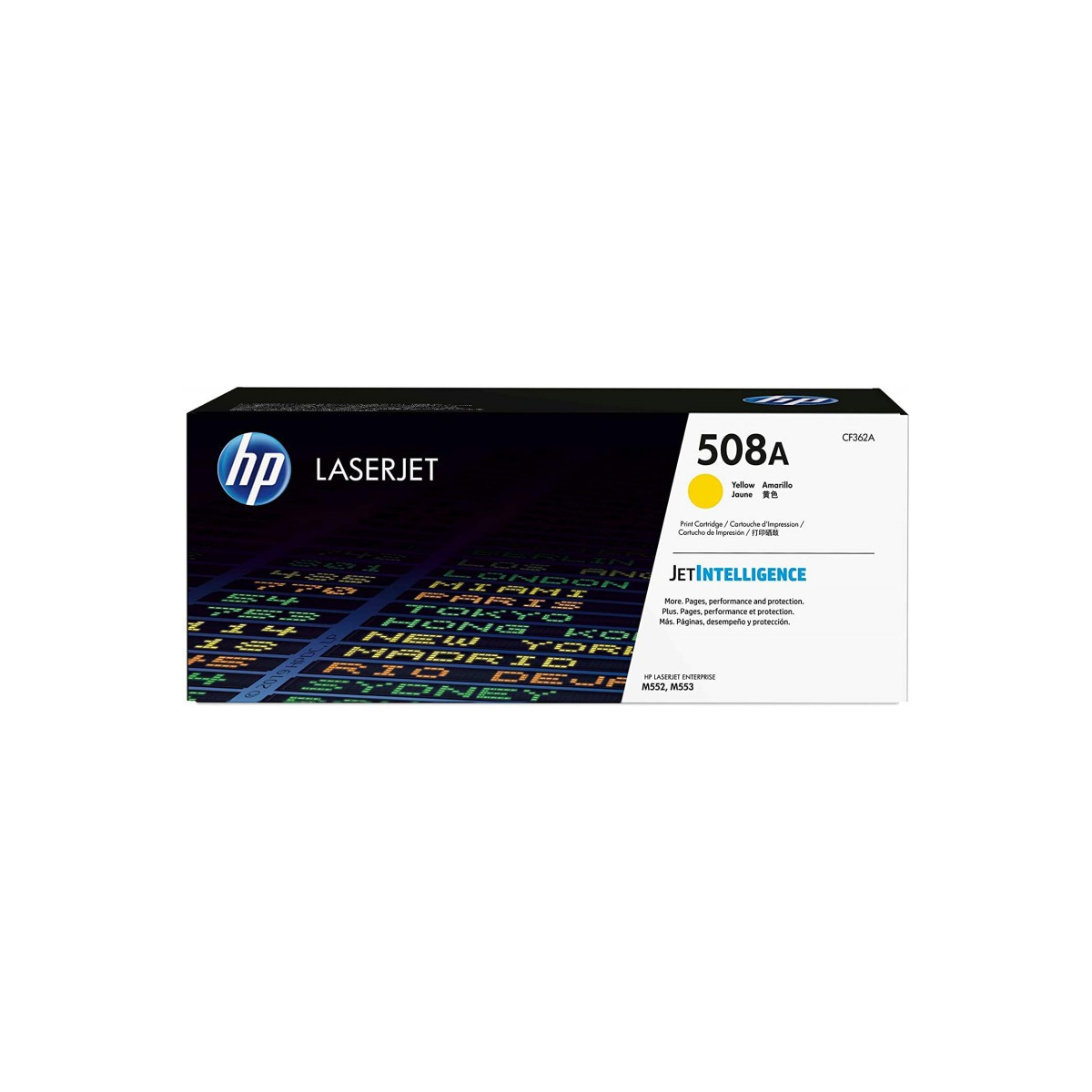 Cartouche de toner HP 508A LaserJet Jaune originale / 5 000 pages CF362A