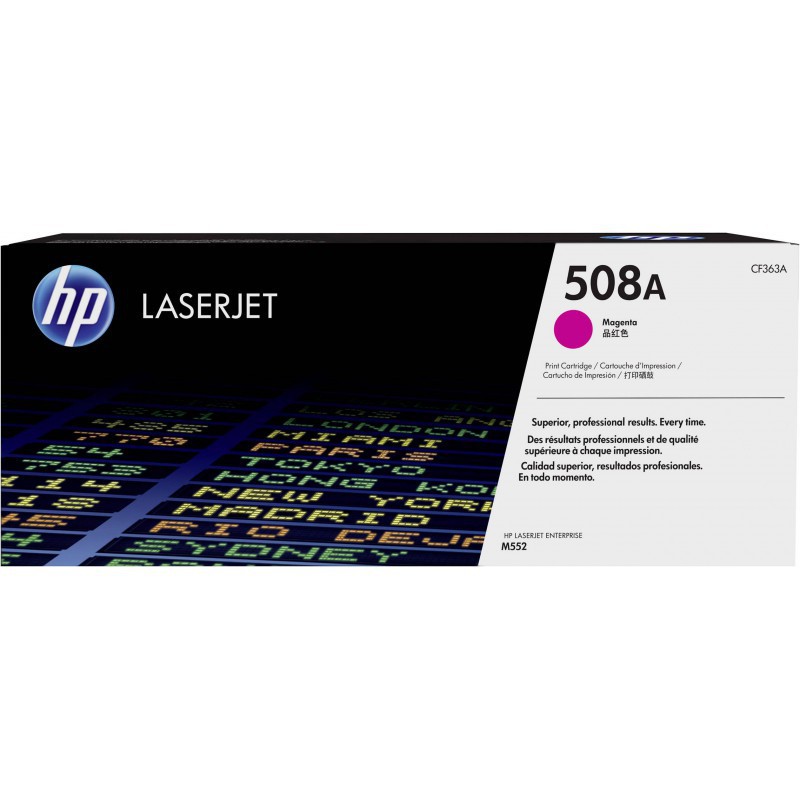 Cartouche de toner HP 508A LaserJet Magenta originale / 5 000 pages CF363A