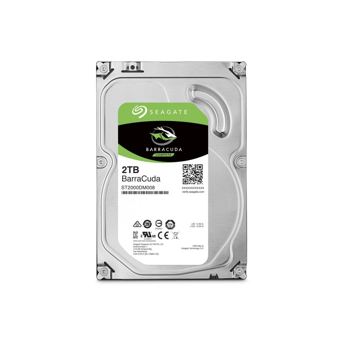 Disque Dur Interne 3.5″ Seagate Barracuda 2 To