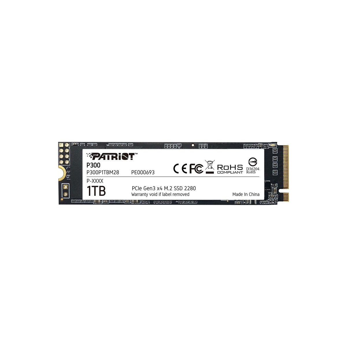 Disque Dur SSD M.2 2280 PCIe Patriot P300 / 1 To