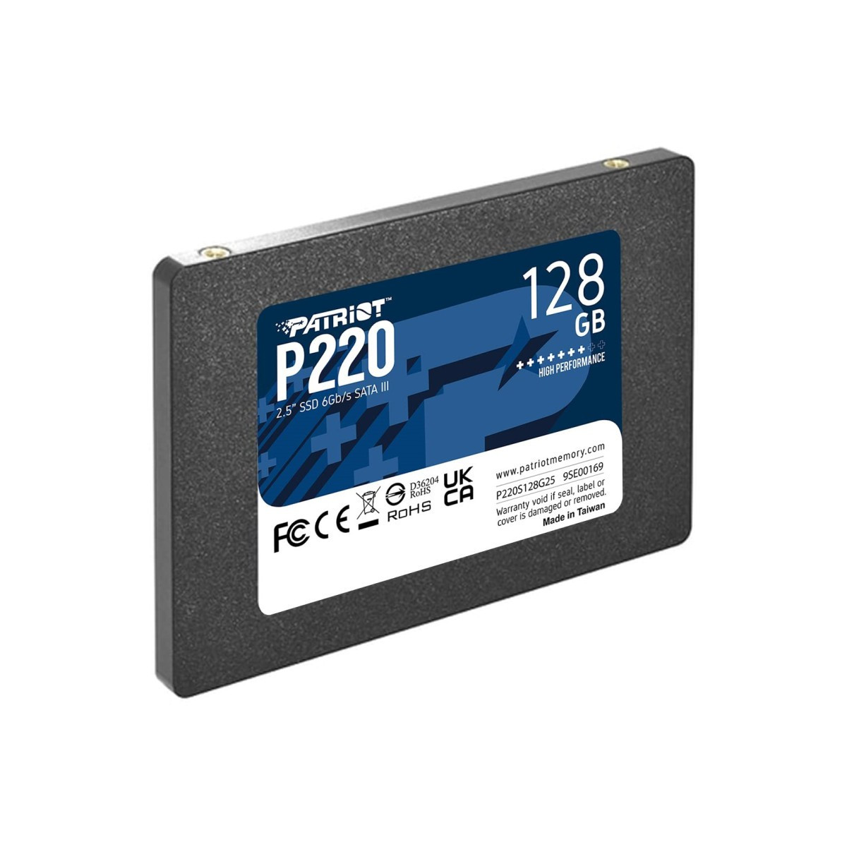 Disque Dur Interne Patriot SSD P220 SATA III 2.5 / 128 Go