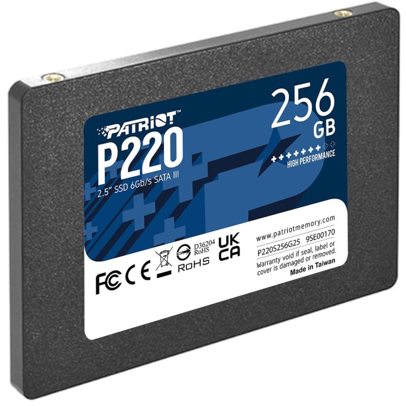 Disque Dur Interne Patriot SSD P220 SATA III 2.5 / 256 Go