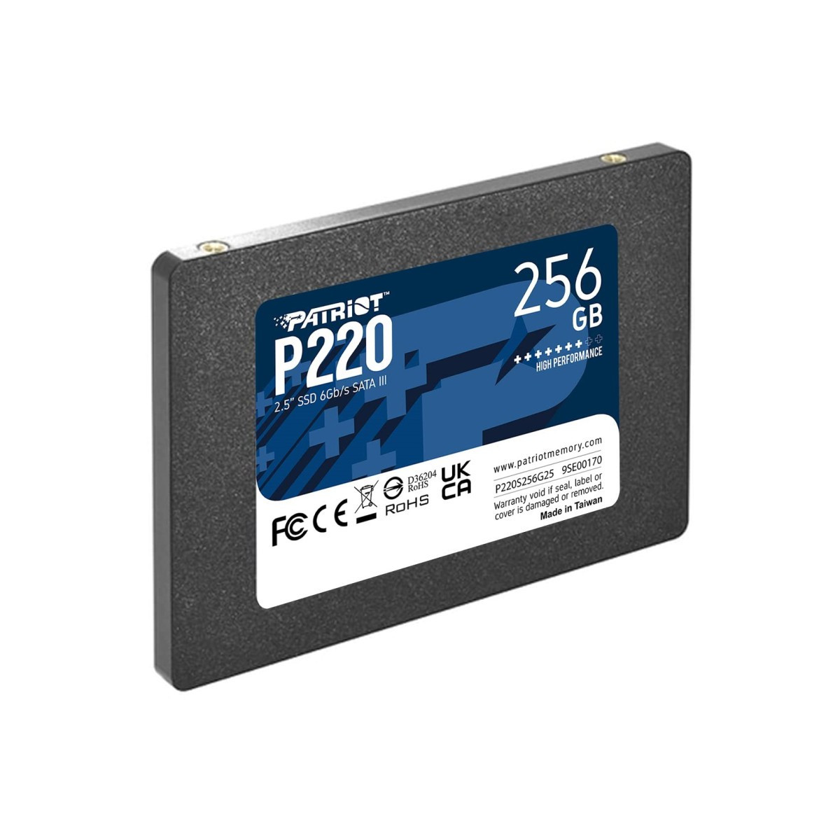 Disque Dur Interne Patriot SSD P220 SATA III 2.5 / 256 Go