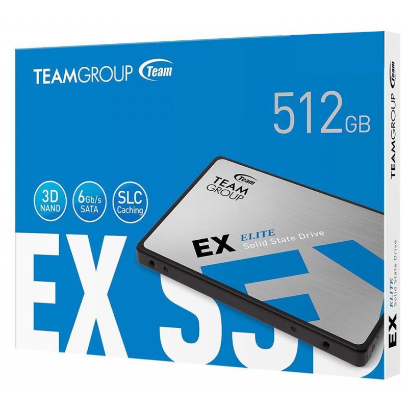 Disque SSD Interne TeamGroup EX2 512 Go 2.5″ SATA III