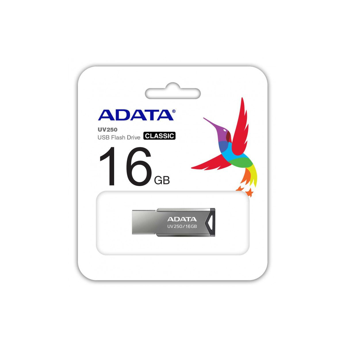 Clé USB Adata UV250 / 16 Go / Silver