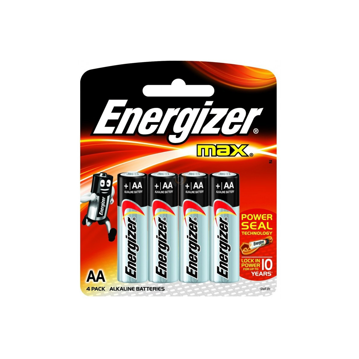 4x Piles Energizer 91 Max AA