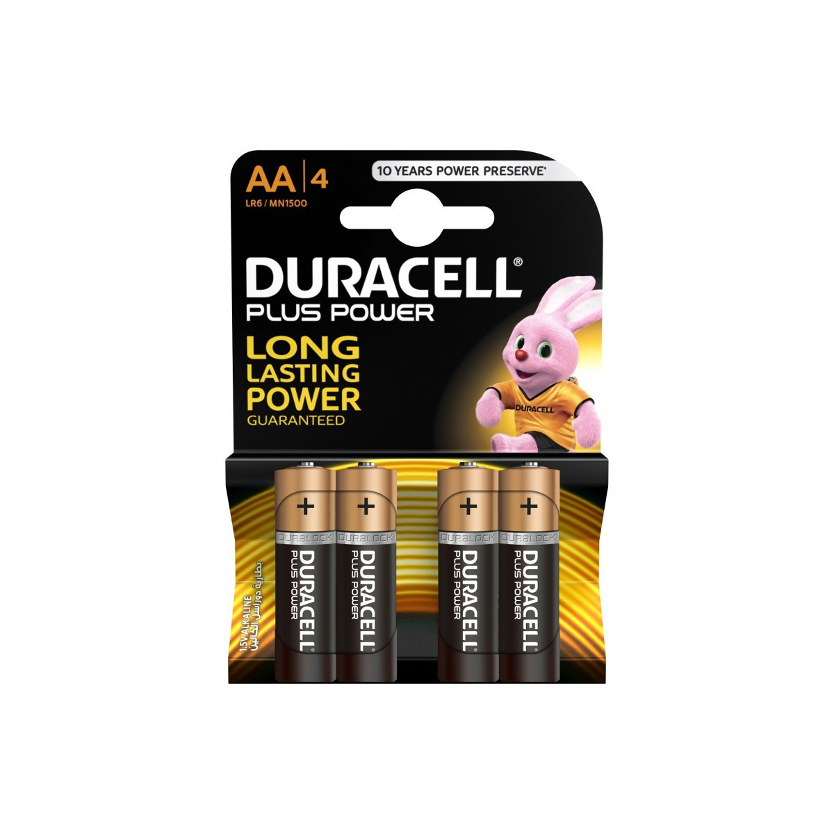 4x Piles Duracell Plus Power AA