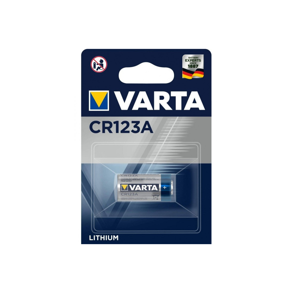 Pile Varta Lithium CR123A