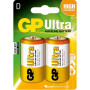 2x Piles GP Ultra Alcaline D LR20