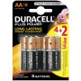 6x Piles Duracell Ultra Power AA