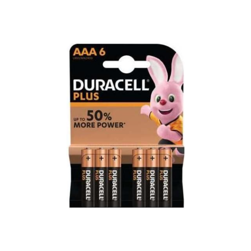 6x Piles DURACELL Plus Power AAA