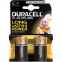 2x Piles alcalines Duracell Plus Power Type C