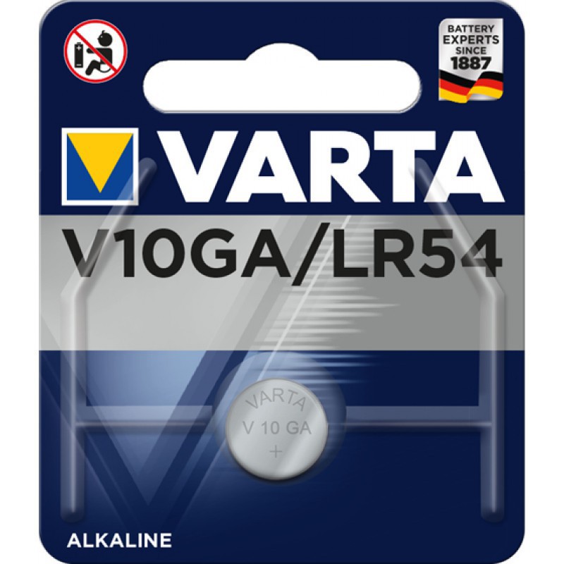 Pile alcaline Lithium Varta V10GA/LR54 1.5V 50 Mah