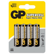 4x Piles AA GP Supercell Super Heavy Duty / R6 / 1.5V