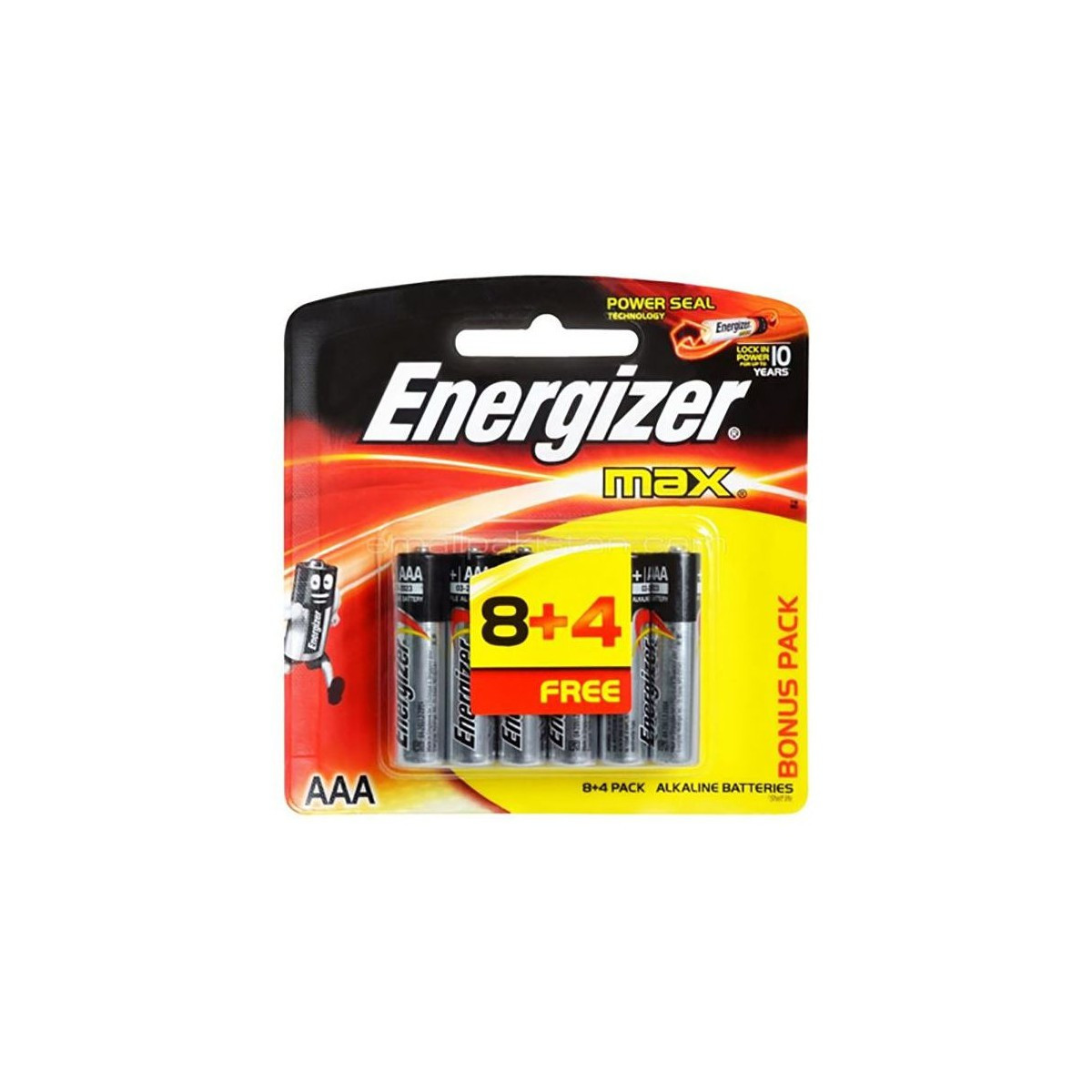 PILE ENERGIZER MAX E92 BP8+4 AAA