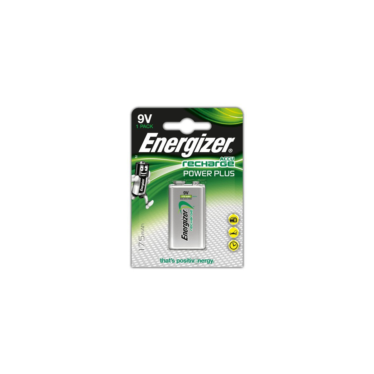 Pile Rechargeable Energizer Recharge Power Plus 9V