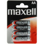 4x Piles Zinc AA MAXELL R6 BLISTER LR6