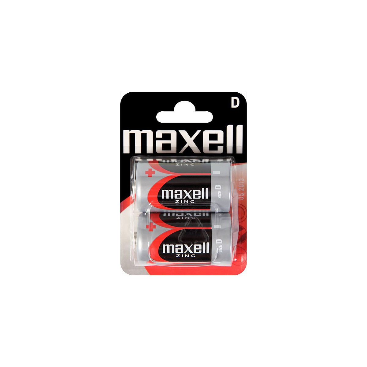 2x Piles Maxell Zinc D R20