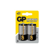 2x Piles GP Supercell D Super Heavy Duty / R20 / 1.5V