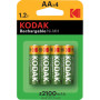 4x Piles Rechargeables Kodak HR06 en blister