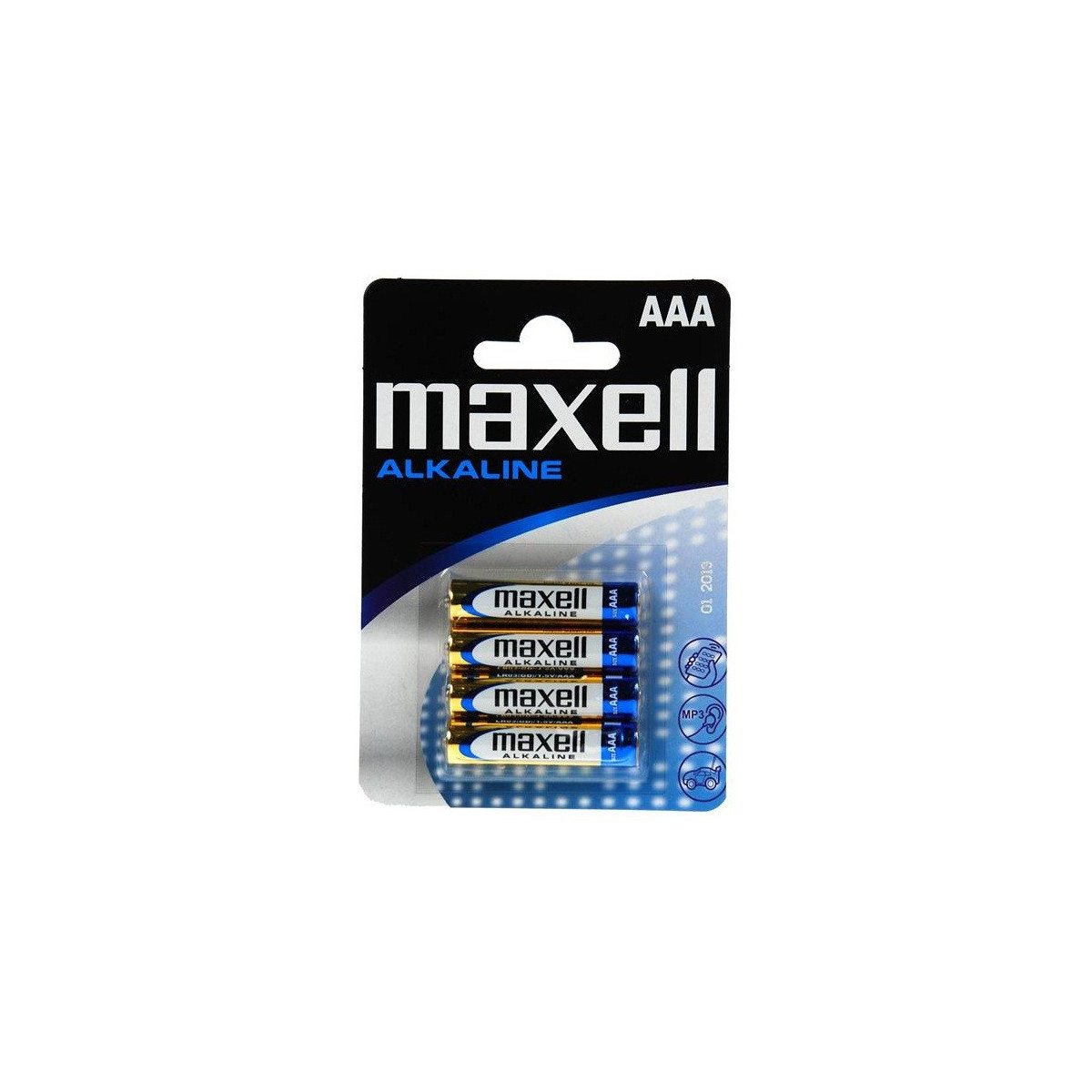 4x Piles Maxell Alcaline AAA LR03