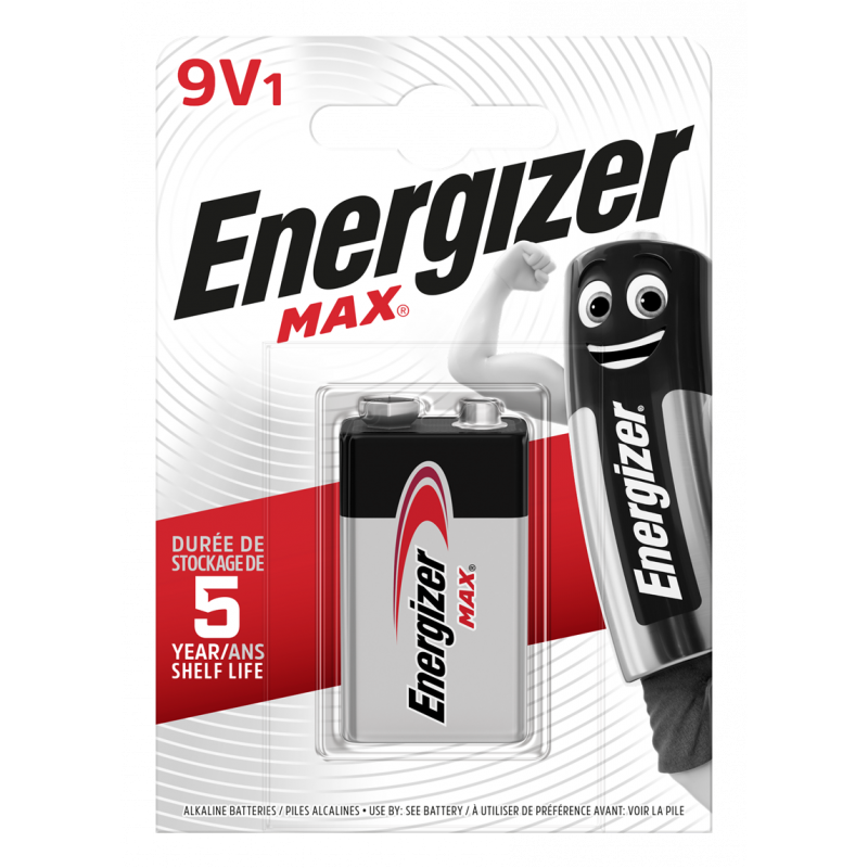 PILE ENERGIZER MAX 9V ALKALINE 522