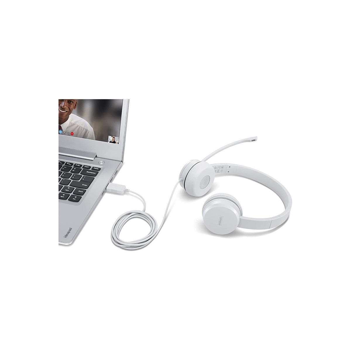 Casque Analogique Lenovo 110 / Gris