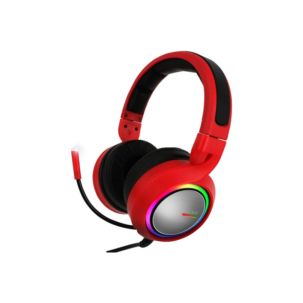 Casque-Micro Gaming ABKONCORE B1000R Real 5.2 / Rouge / RGB