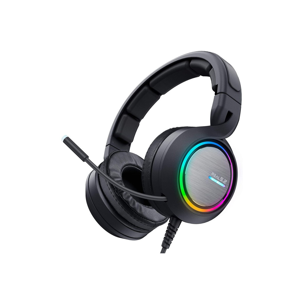 Casque-Micro Gaming ABKONCORE B1000R Real 5.2 / Noir / RGB