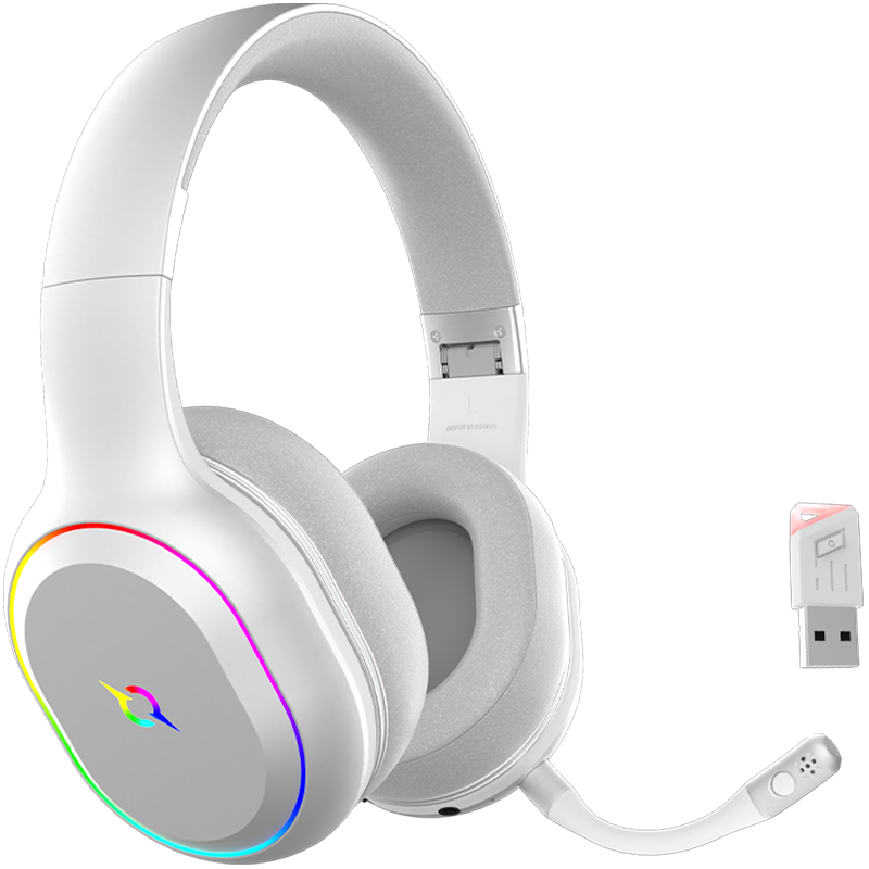 Casque Micro GAMER AQIRYS LYRA / Sans Fil / Blanc