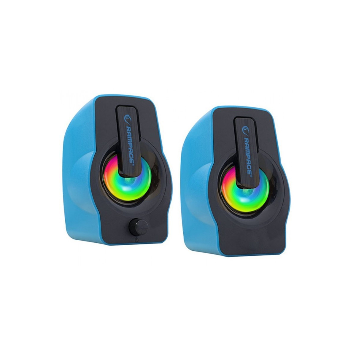 Haut Parleur USB Rampage 2.0 RMS-G7 / 6W / Bleu