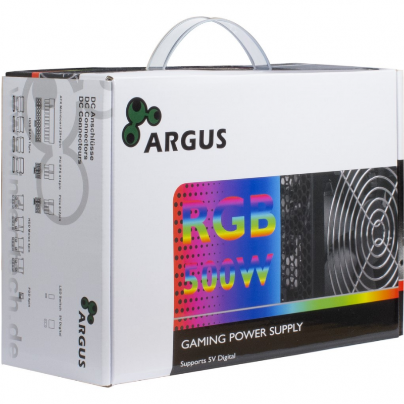 Bloc d’alimentation Inter-Tech Argus RGB-500W II