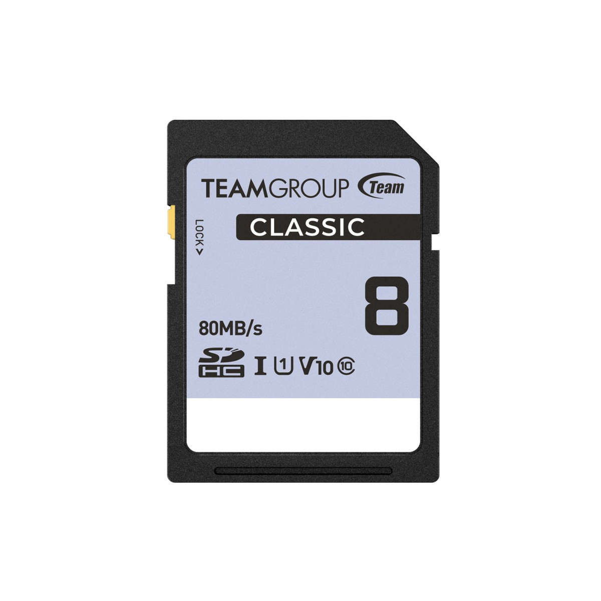 Carte mémoire TeamGroup CLASSIQUE SDHC UHS-I U1 V10 / 8 Go