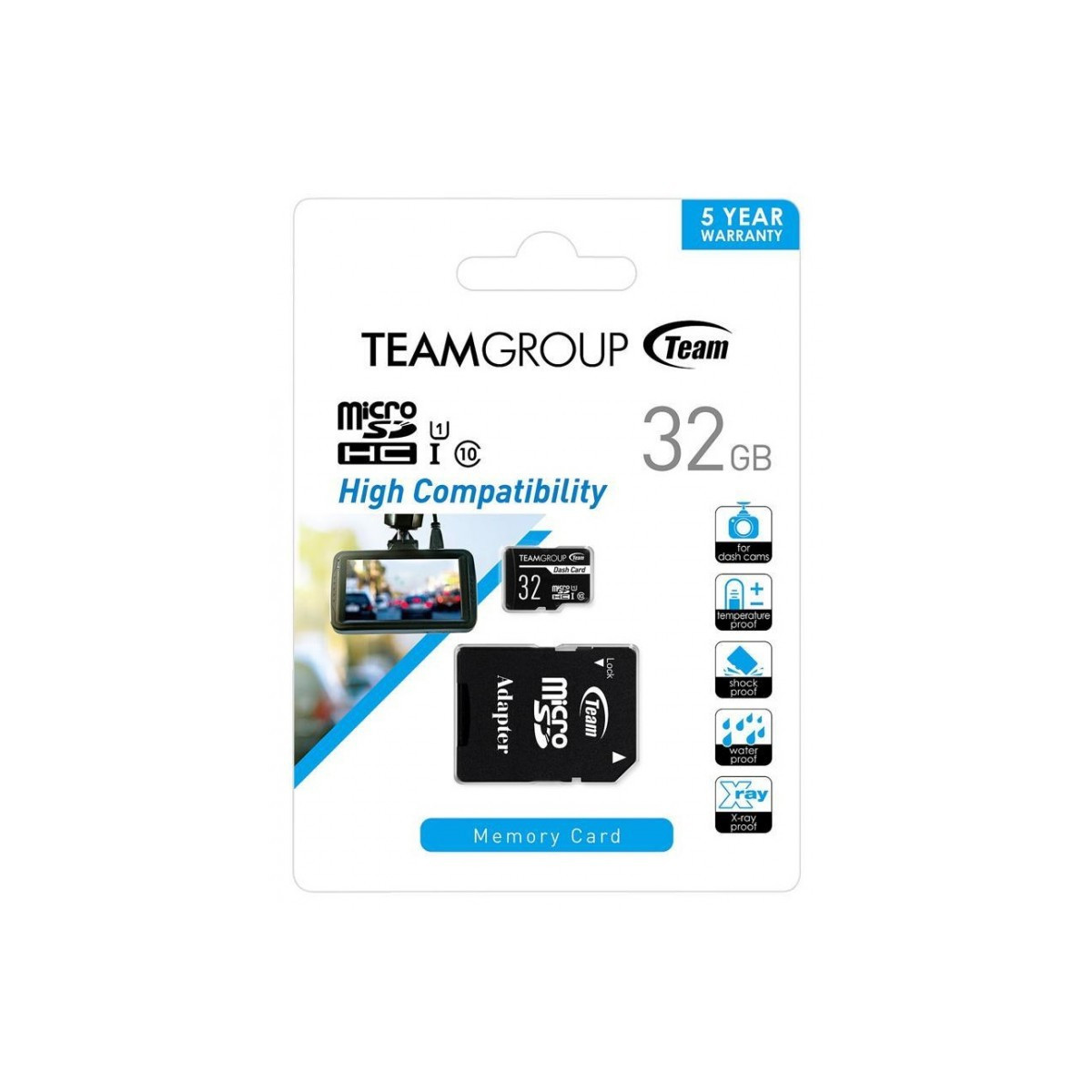 Carte mémoire TeamGroup Micro SDHC 32 Go Class10 pour Enregistreur Dashcam