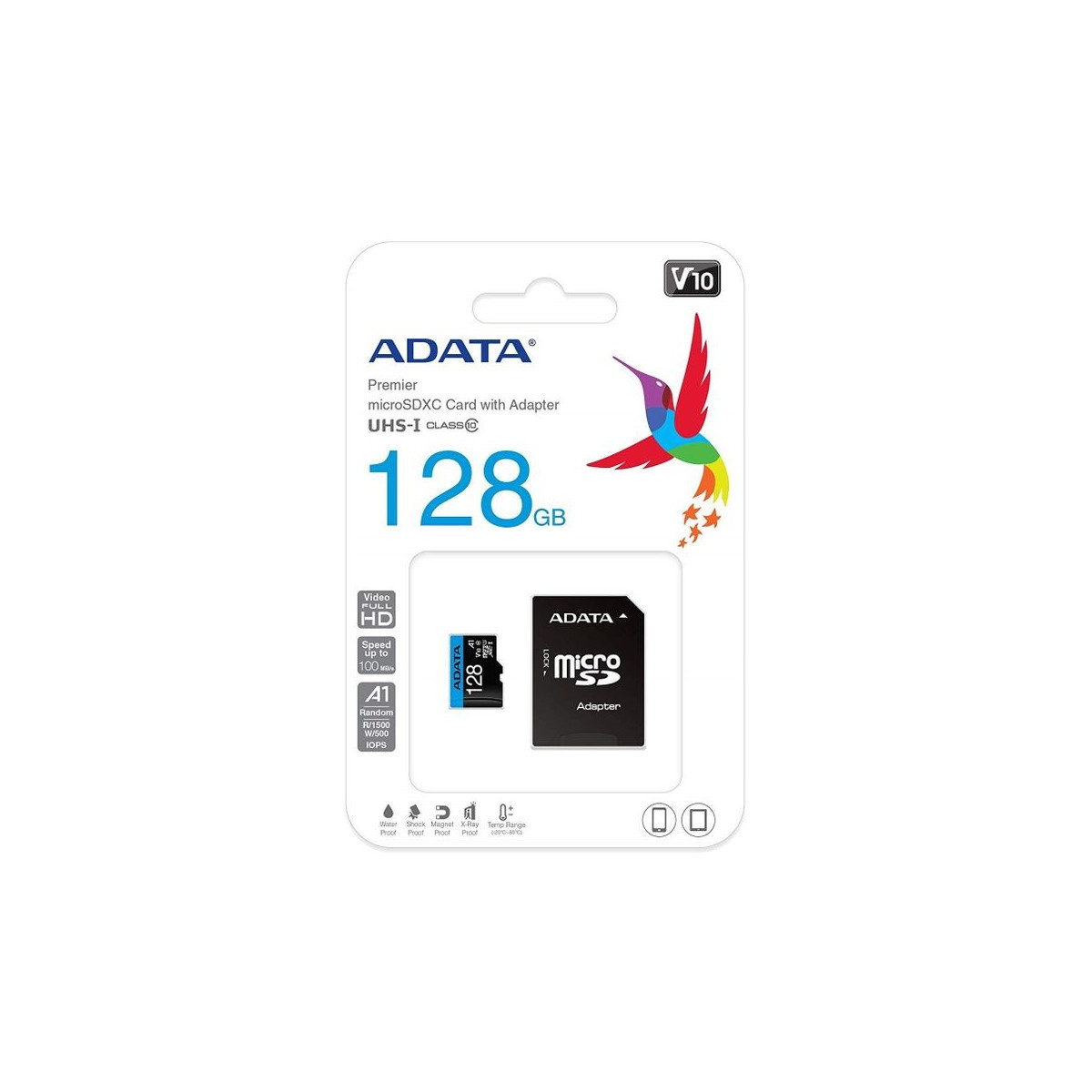 Carte Mémoire ADATA MicroSDXC 128 Go / Classe 10 UHS-I