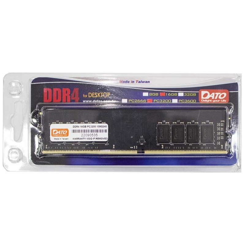 Barrette Mémoire SODIMM DATO 16 Go DDR4 / 3200 Mhz