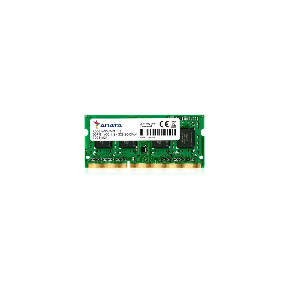 Barette mémoire ADATA 8 Go DDR3L / 1600 MHz