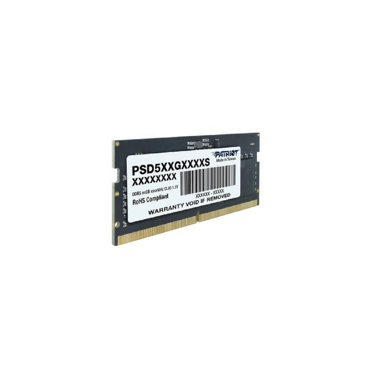 Barette Mémoire Patriot Signature SODIMM DDR5 CL46 / 16 Go / 5600MHz