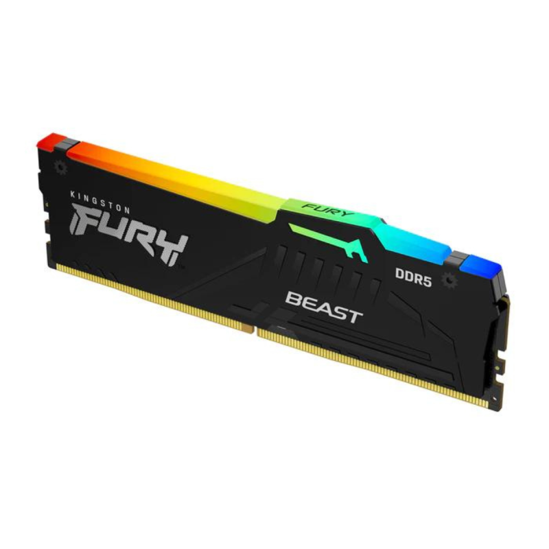 Barrette mémoire kingston FURY Beast RGB EXPO 8 Go DIMM DDR5 5600 MHz CL36 / Noir