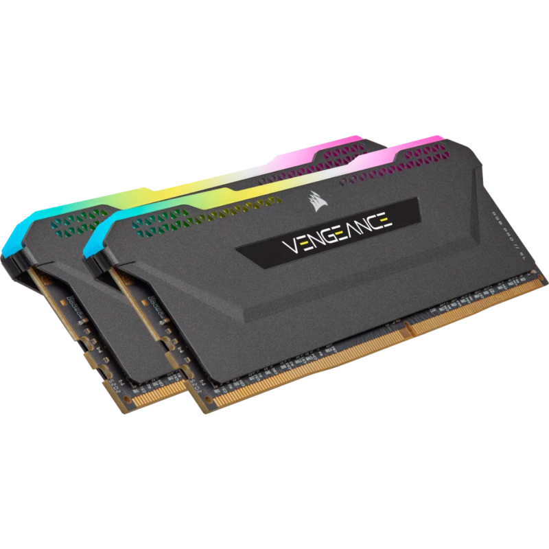 Kit de mémoire Corsair VENGEANCE RGB PRO SL 16 Go (2 x 8 Go) DDR4 3600 MHz C18 / Noir