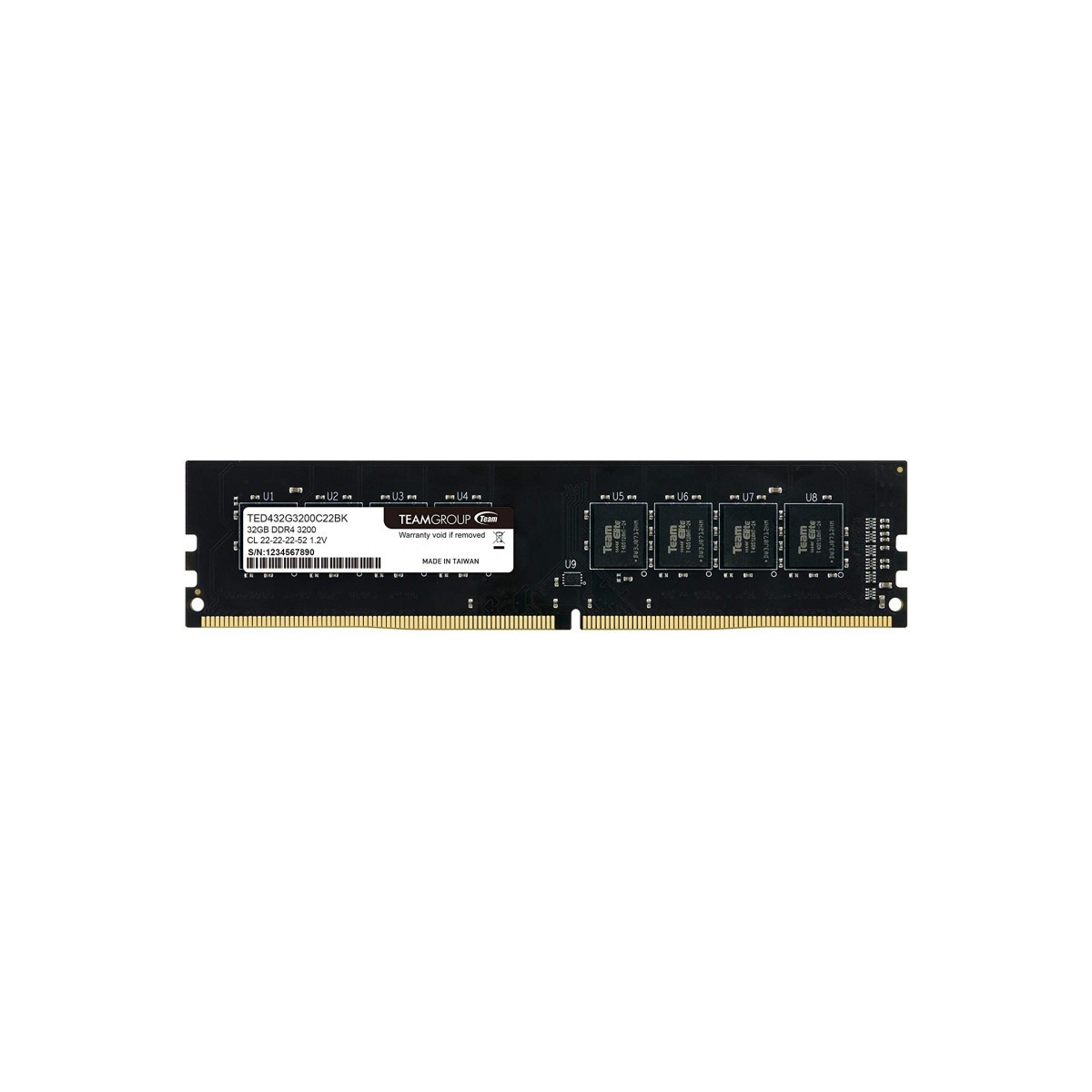 Barette mémoire Team Elite 32 Go DDR4 DIMM / 3200 MHz