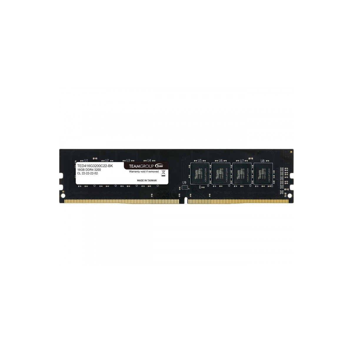 Barrette Mémoire Team Group 16 Go DDR4 / 3200 Mhz