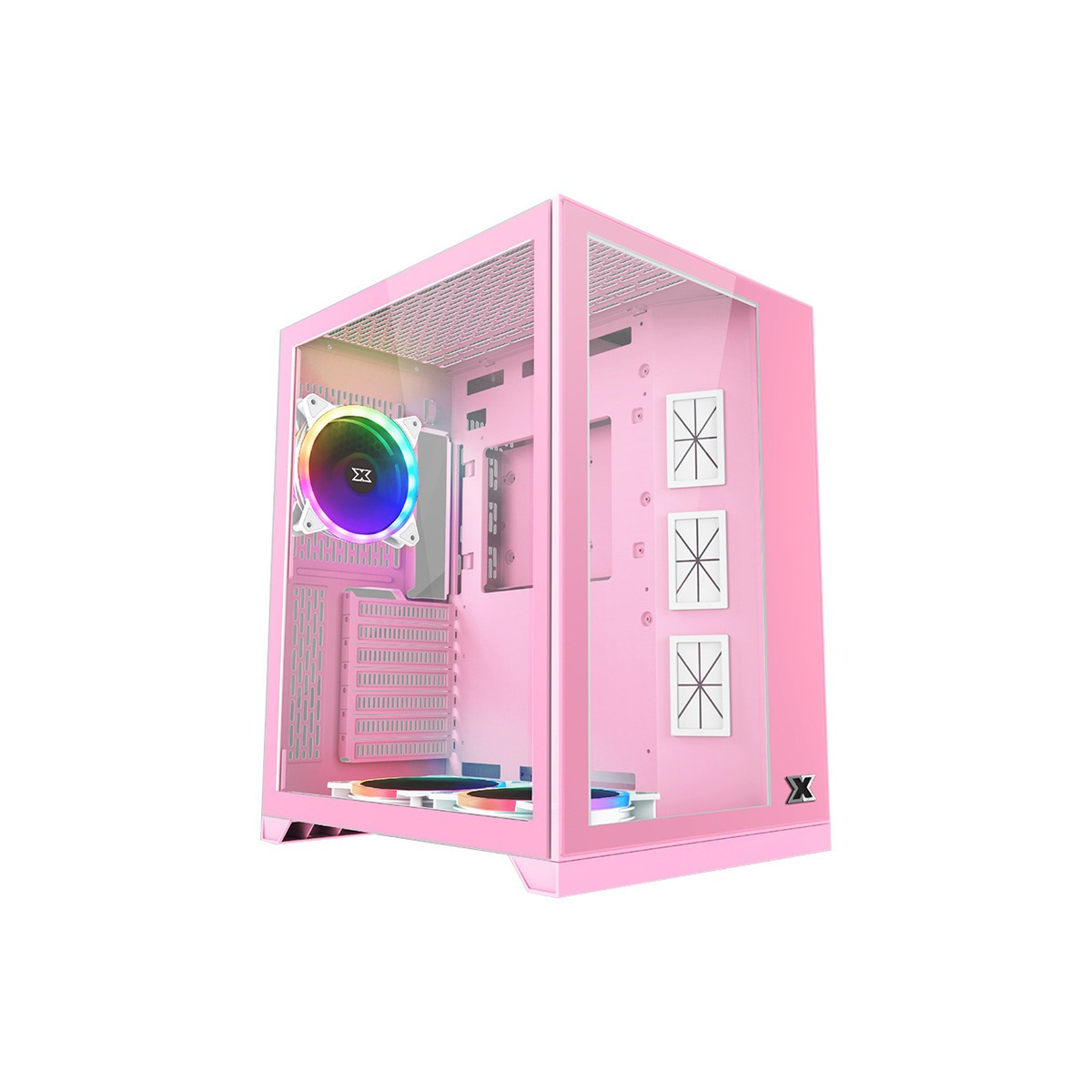 Boîtier Gamer Xigmatek Aquarius S Queen Moyen Tour Rose RGB